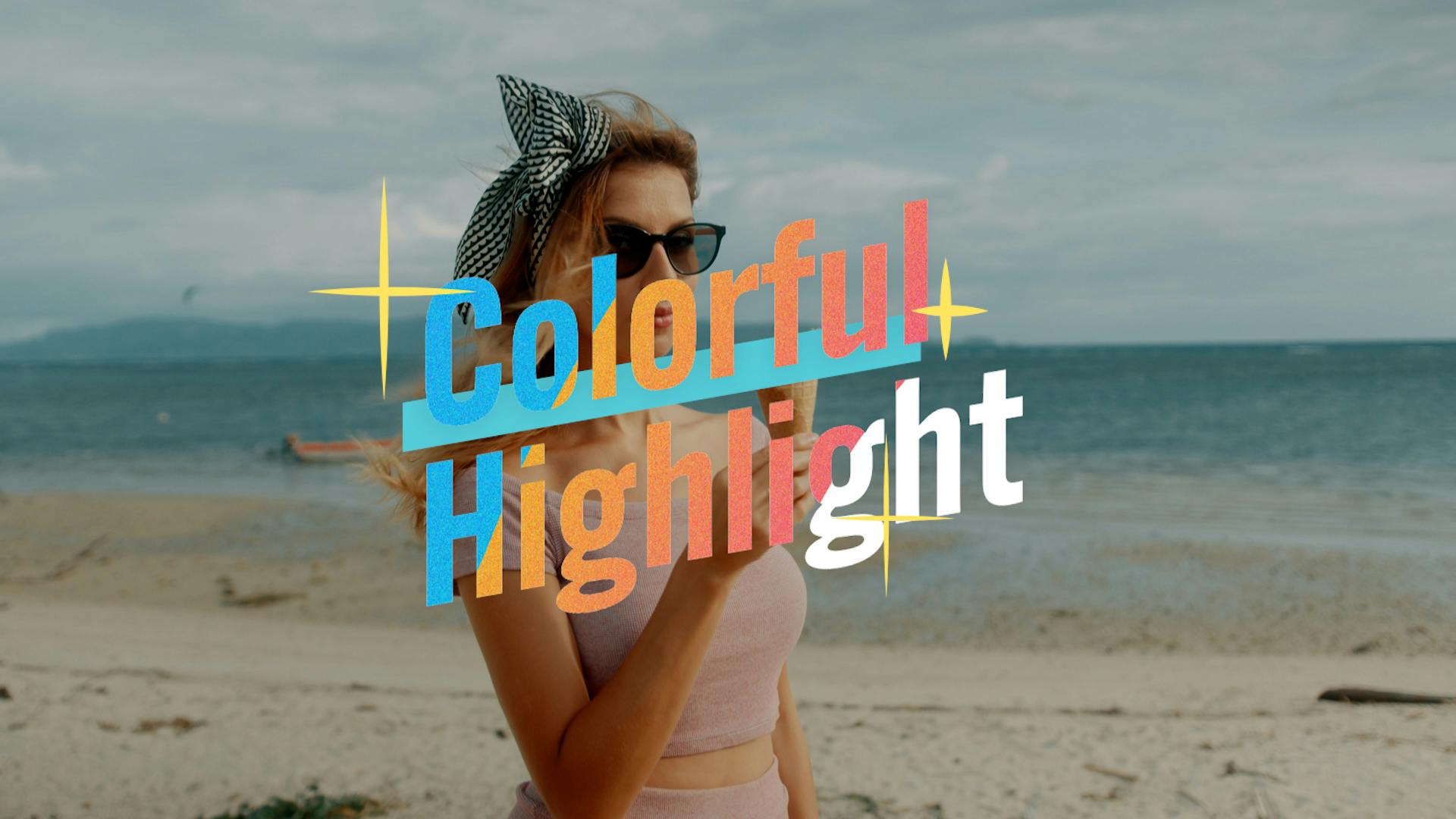 Colorful Highlight Text Overlay video templates | Artlist