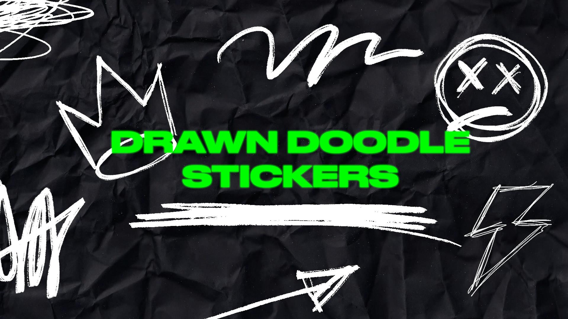 Drawn Doodle Stickers video templates | Artlist