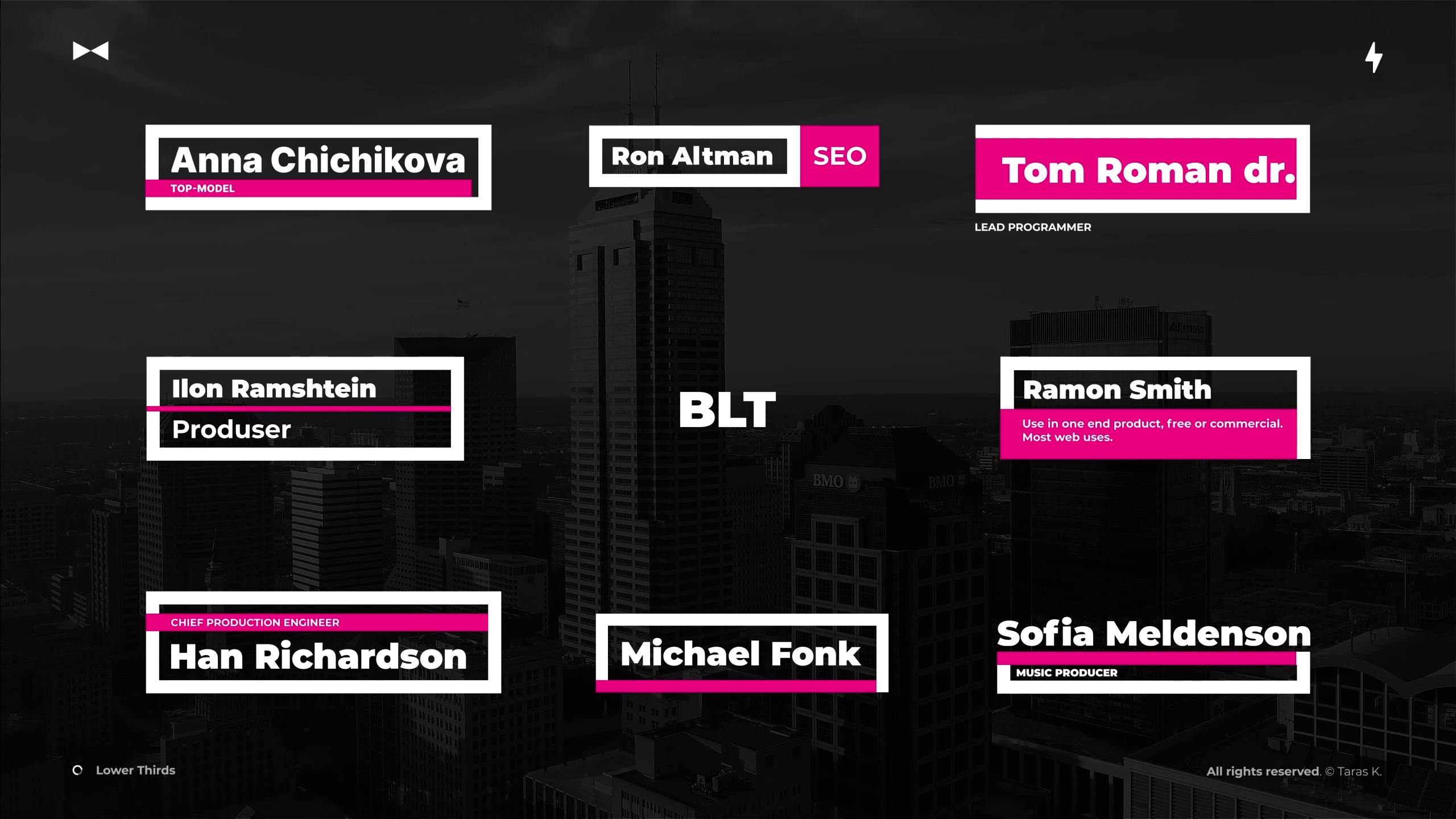 Stylish Lower Thirds video templates | Artlist