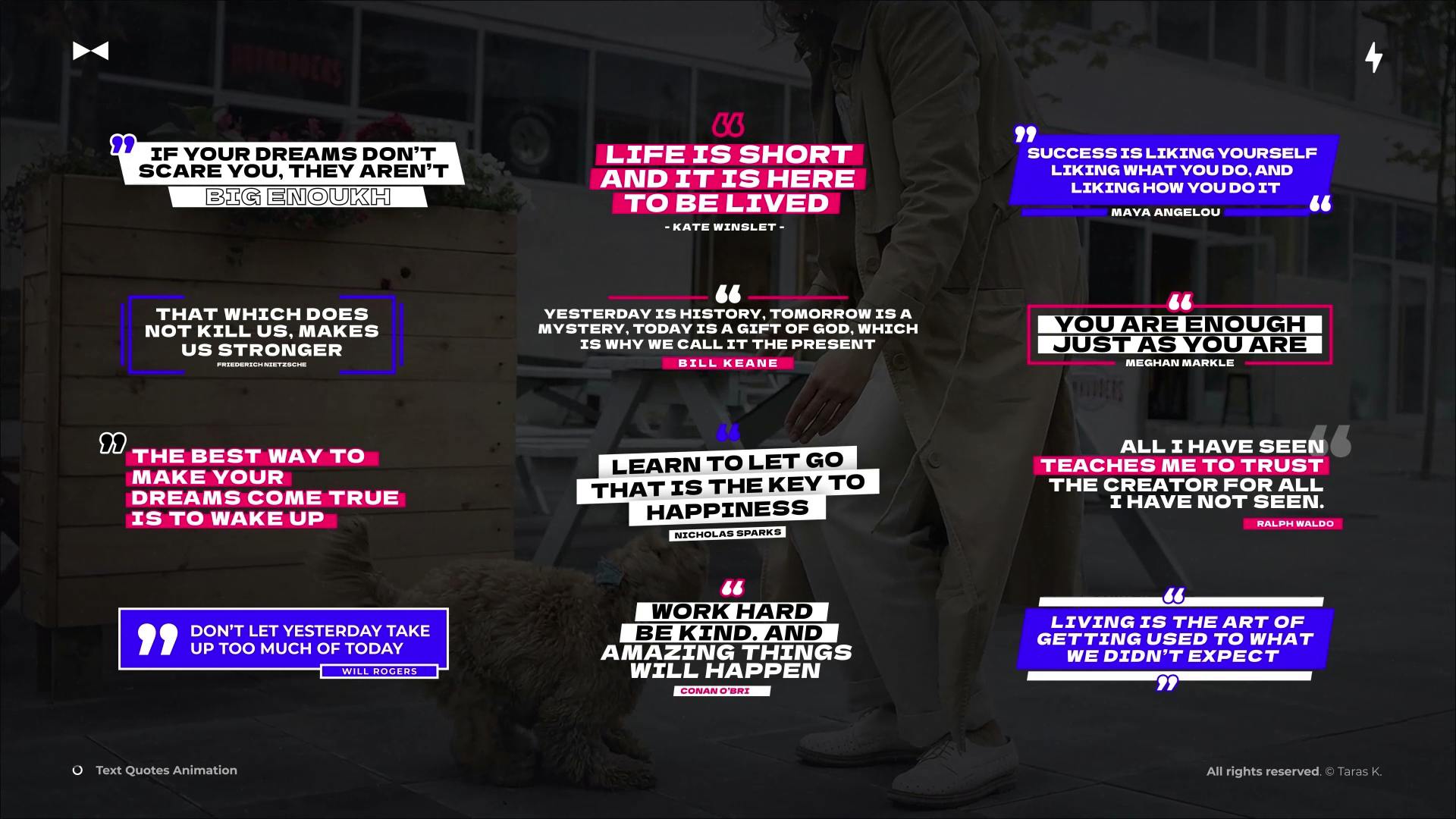 Text Quotes Animation video templates | Artlist