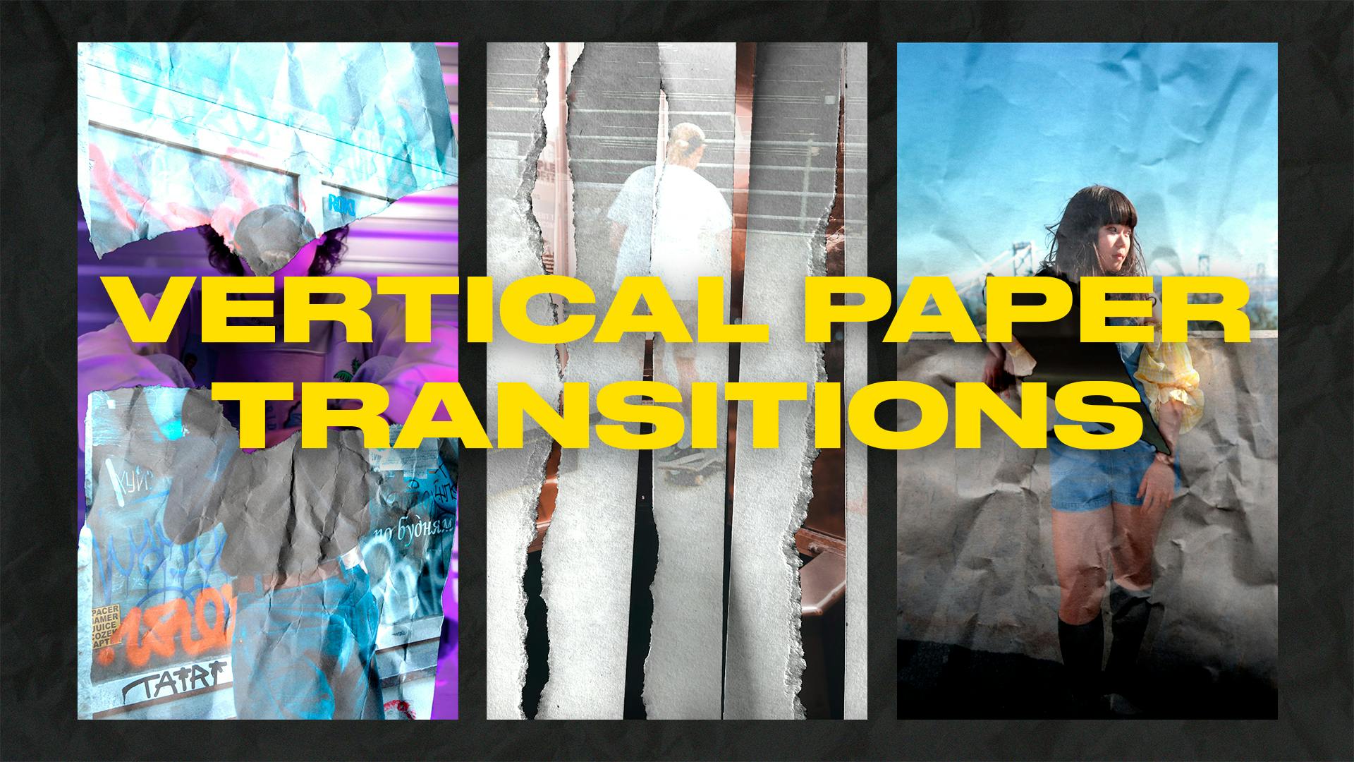 Vertical Paper Transitions video templates | Artlist