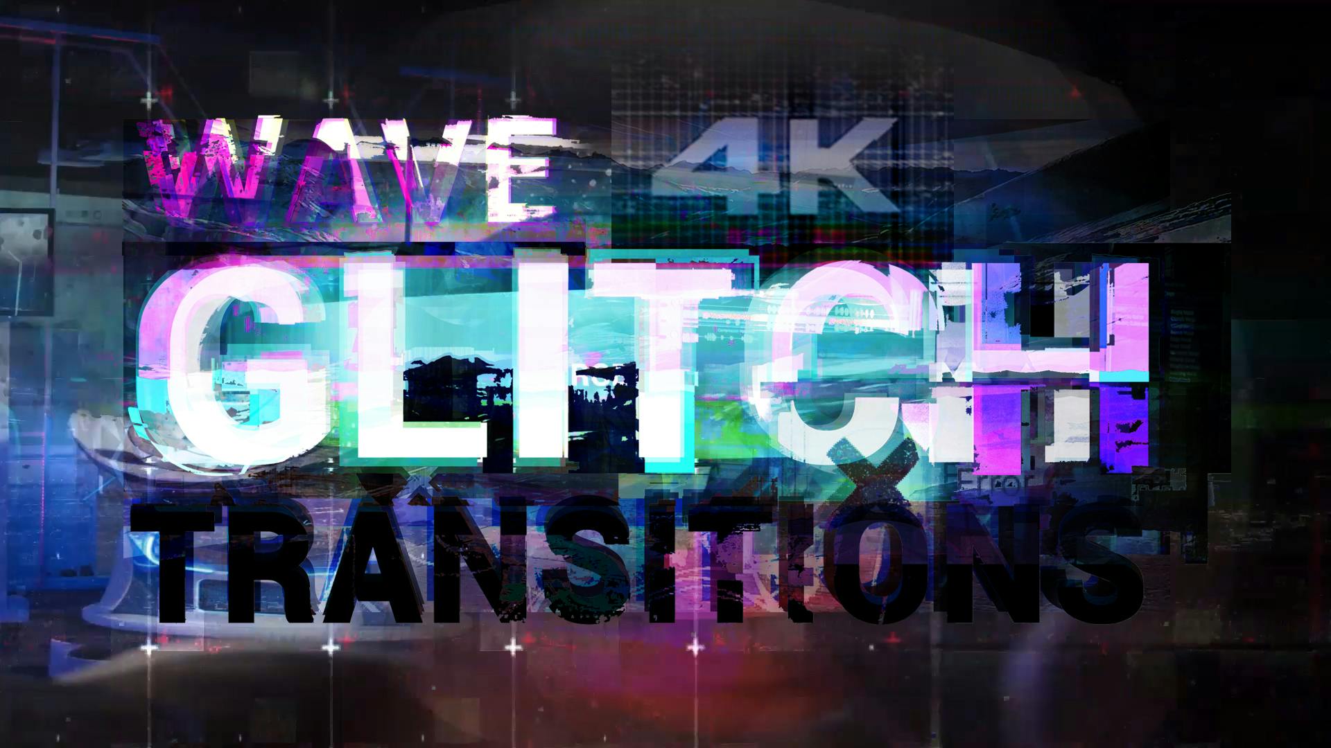 Wave Glitch Transitions video templates | Artlist