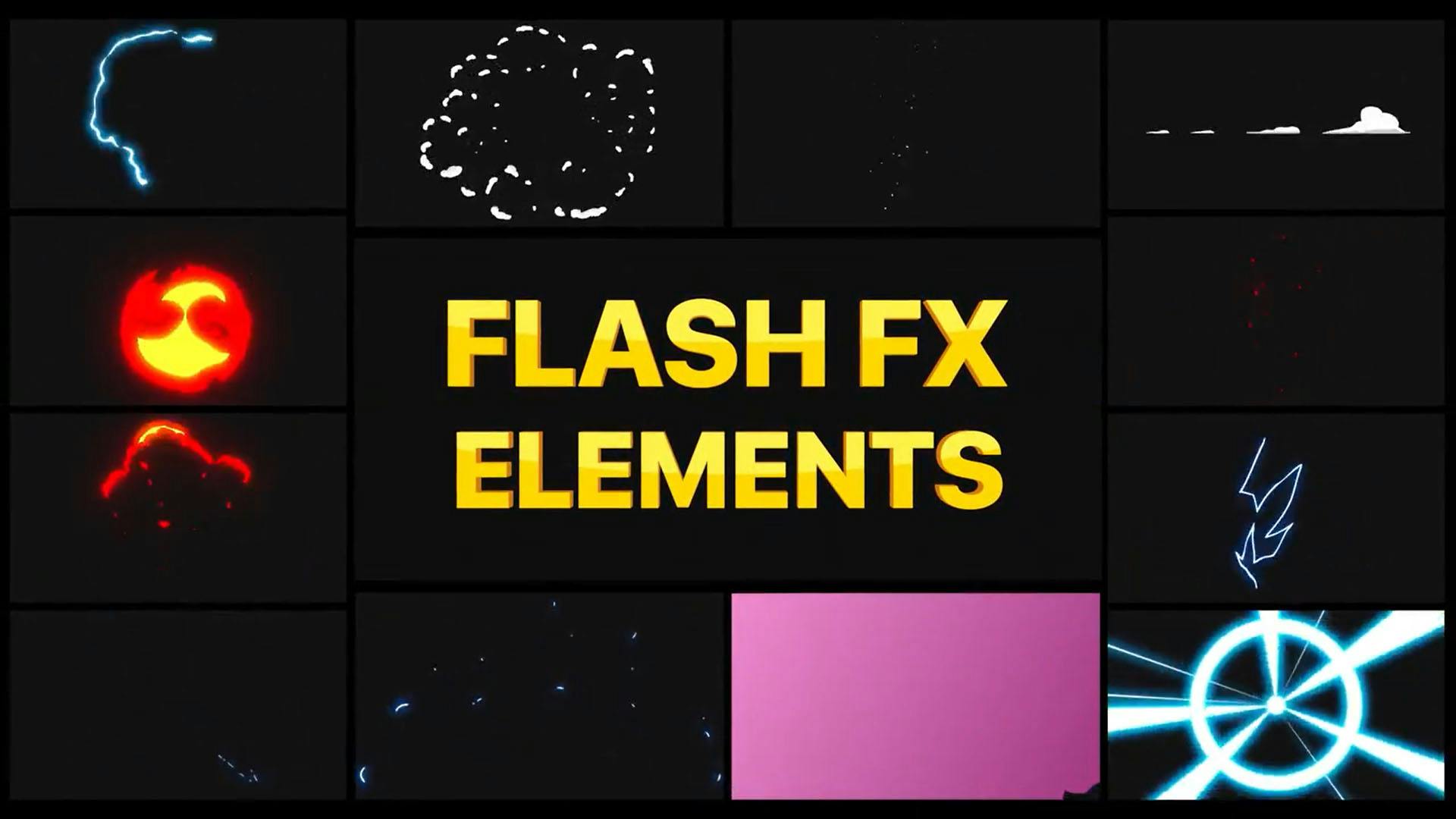 Flash FX Elements Pack video templates | Artlist