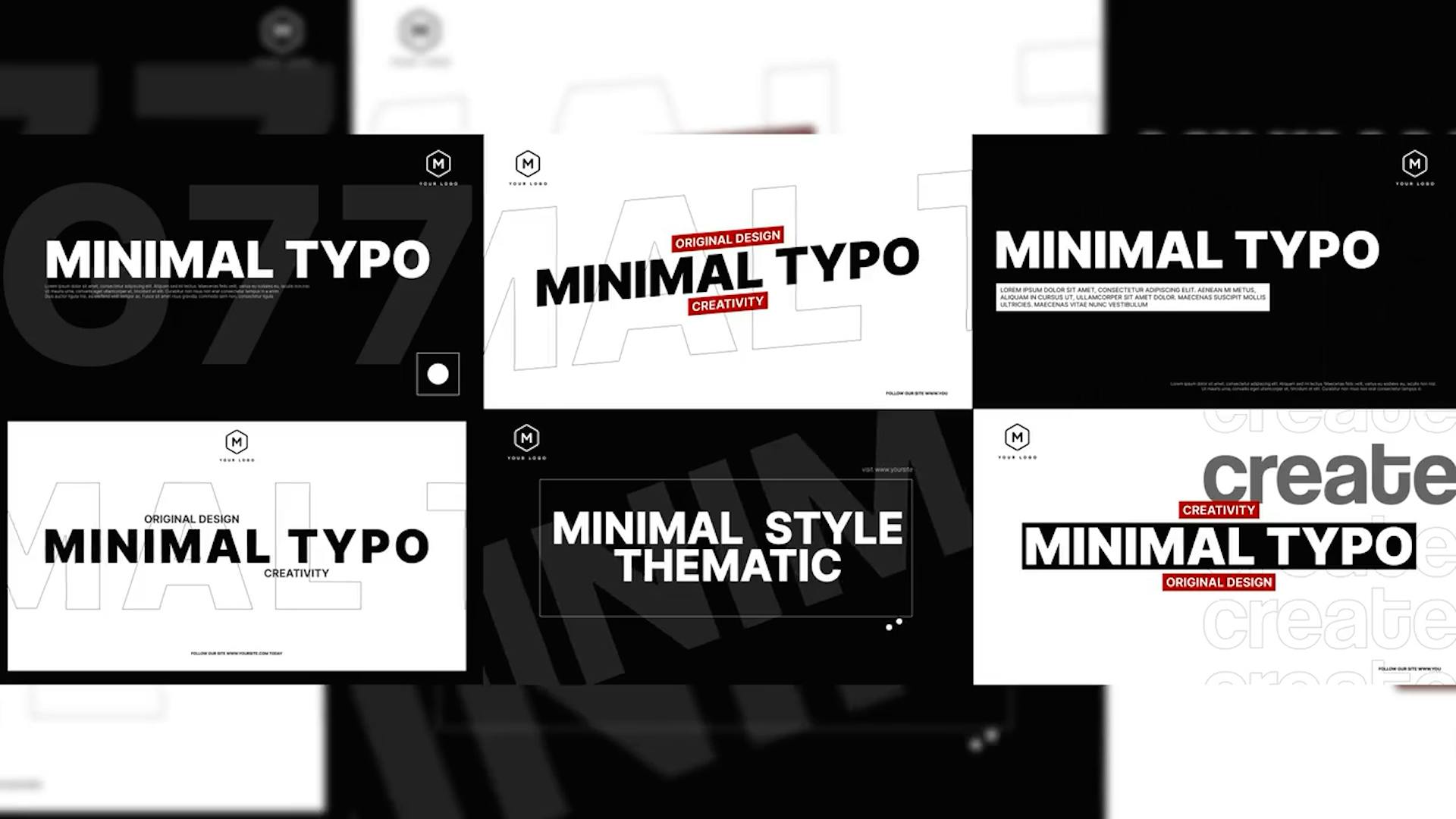 Minimal Typography Pack Video Templates Artlist
