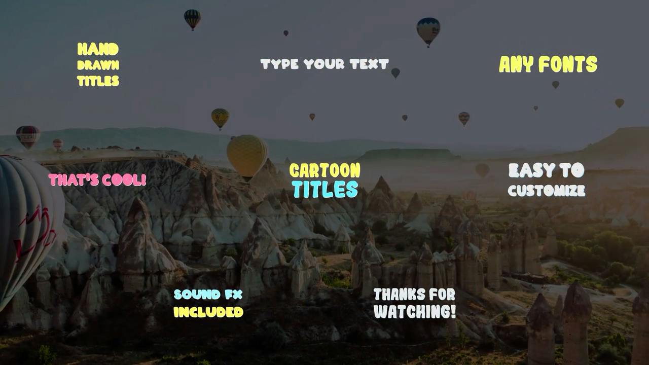 Fun Cartoon Titles video templates | Artlist