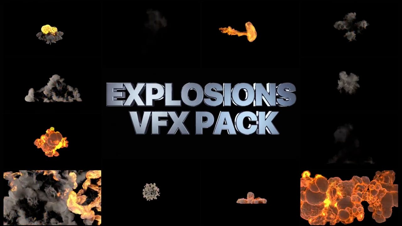 Explosions Pack video templates | Artlist