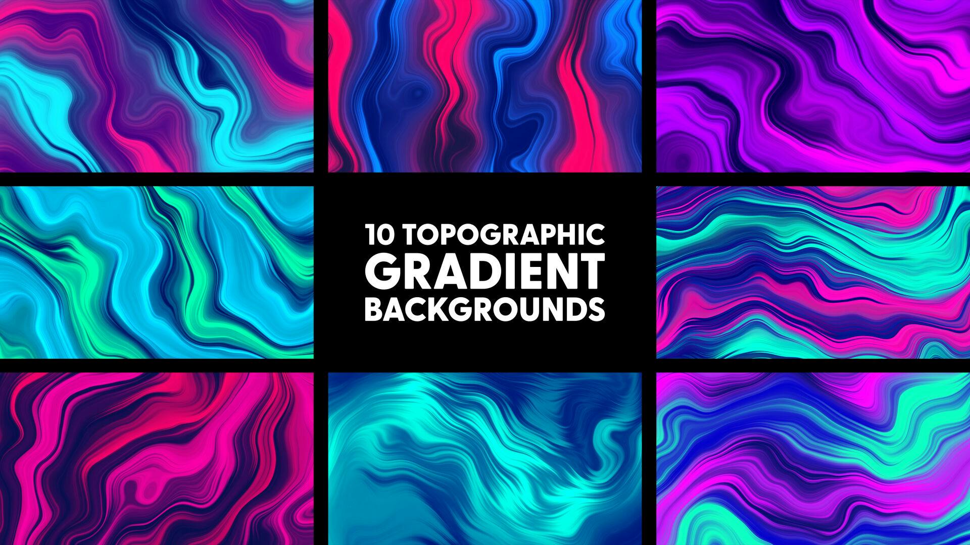 Topographic Gradient Backgrounds Video Templates Artlist