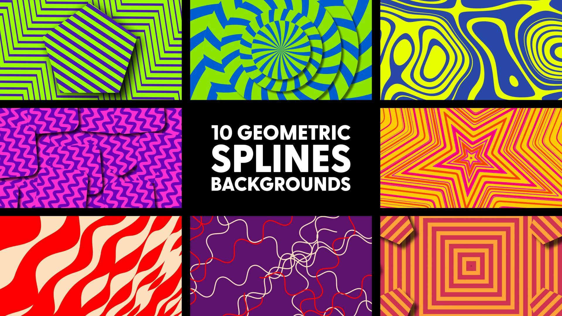 Geometric Splines Backgrounds video templates | Artlist