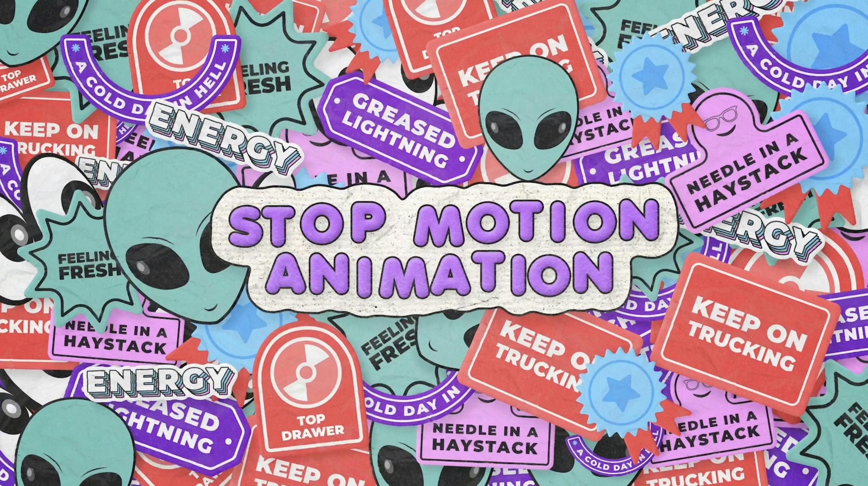 Stickers Abstract Logo Intro video templates | Artlist