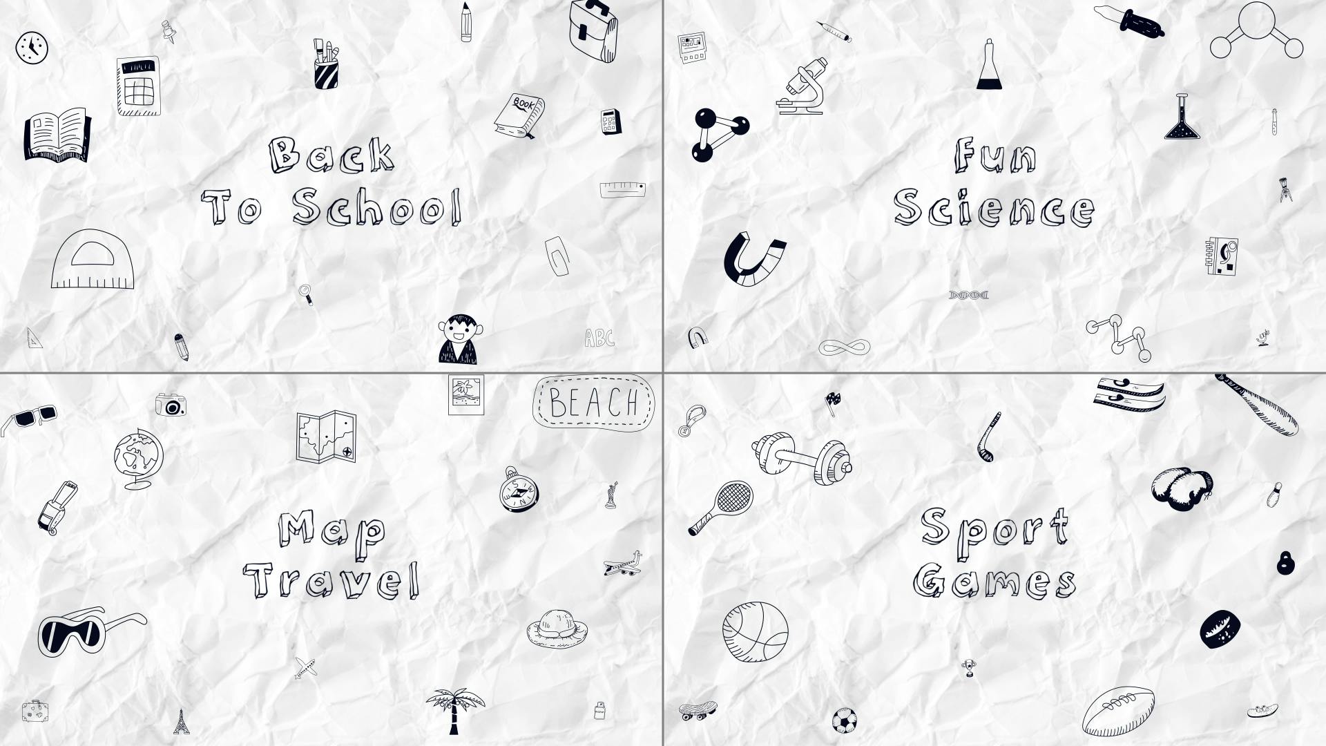 Doodles openers video templates artlist