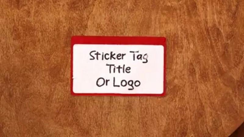 Sticker Tag Title & Logo Loop video templates | Artlist