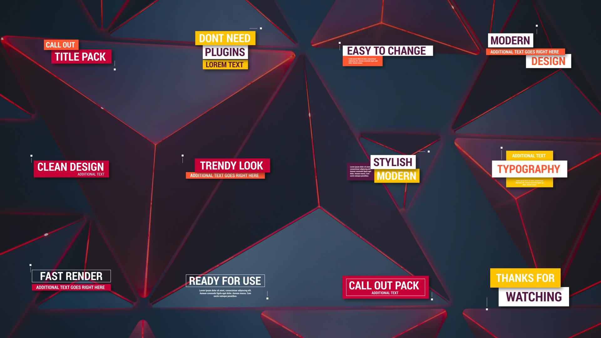 Clean Call Out Titles video templates | Artlist