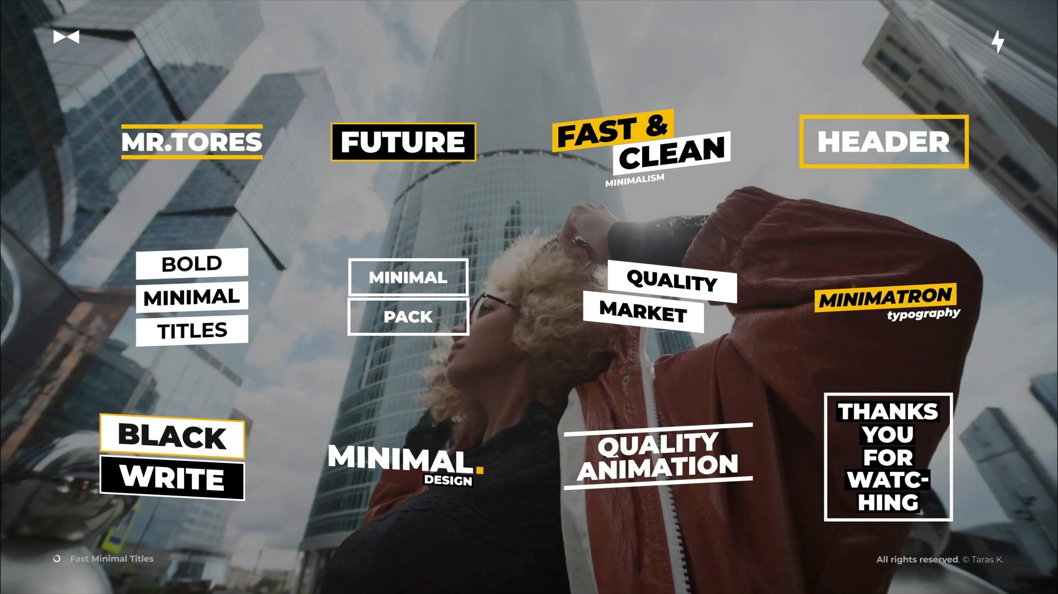 Fast Minimal Titles video templates | Artlist